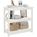  Konzolni stol bijeli 80x40x74 cm od masivne borovine | Eponuda.com