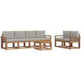  Set vanjskih sofa 7 kom. Prirodna i svijetlo siva | shoptok.hr
