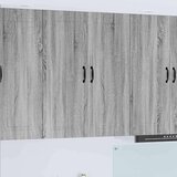 vidaXL Stenska kuhinjska omarica s polico Siva Sonoma 80 x 31 x 100 cm | Shoptok.si