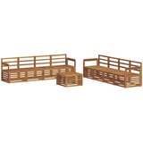  Set vanjskih sofa 9 kom. Prirodna | shoptok.hr