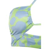 Trendyol Blue Leopard Pattern Cut Out Detailed Bikini Top | ePonuda.com