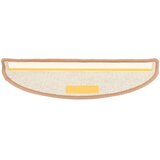  Prostirke za stepenice 15 kom 56x17x3 cm svijetlosmeđe poluokrugle | shoptok.hr