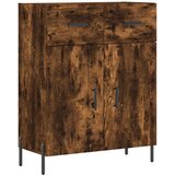  Visoka komoda dimljeni hrast 69 5x34x180 cm konstruiranog drva | shoptok.hr