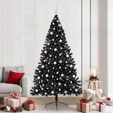  Umjetno predsvijetljeno božićno drvce Crna 240 cm PVC | shoptok.hr