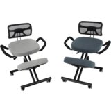 Kondela Ergonomski klečalnik, siva/črna, RUFUS | Shoptok.si