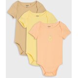 Sinsay Pamučni dječji bodi s voćnim printom 3 pack | shoptok.hr