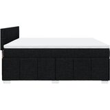  Krevet s oprugama i madracem crni 200x200 cm od tkanine | shoptok.hr