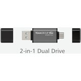 Team Group TeamGroup 256GB X1 USB + Tupe-C 3.2 BLACK TX13256GC01 | ePonuda.com