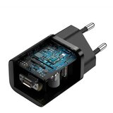 Baseus stenski polnilec tipa C hitri polnilnik 1C PD 25W črn CCSP020101/CCCJG25CE | Shoptok.si