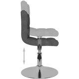 vidaXL Vrtljiv jedilni stol temno sivo blago, (20940502) | Shoptok.si