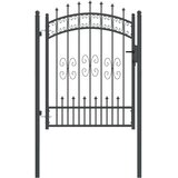 vidaXL Vrat z konico KAMPEN 103 x 175 cm Jeklo Siva Zaklenljivo, (5000300980) | Shoptok.si