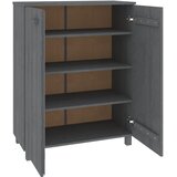 Ormarić za cipele HAMAR tamnosivi 85x40x108 cm masivna borovina | shoptok.hr