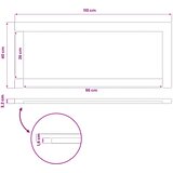  Pravokutni stolni vrh 110 x 40 x 3,2 cm Pravokutni | shoptok.hr