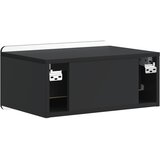  Noćni ormarić za montažu na zid Zidne Crna 49 x 34,5 x 24 cm | Eponuda.com