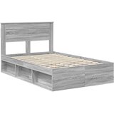 Krevetna konstrukcija s uzglavljem Siva Sonoma 120 x 190 cm | shoptok.hr