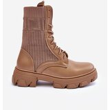Boto Women's Laced Ankle Boots Dark Beige Marlissa | Shoptok.si
