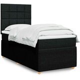  Krevet s oprugama i madracem crni 90x200 cm od tkanine | shoptok.hr