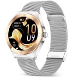 Ksix smartwatch Lya, 1,19” AMOLED, 5 dana aut., met. i sili. narukvica, srebrni | shoptok.hr