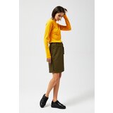 Marisse Checked Skirt With Belt Z-Sc-3011 Mustard | ePonuda.com