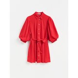 Reserved Haljina od liocelnih vlakana - crvena | shoptok.hr
