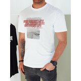 DStreet Koszulka męska z nadrukiem biała | Shoptok.si