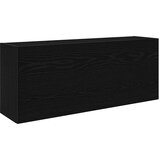  Kupaonski zidni ormarić crni 100x25x40 cm izrađeno drvo | Eponuda.com