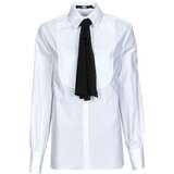 Karl Lagerfeld BIB SHIRT W/ MONOGRAM NECKTIE Bijela Cijene