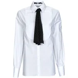 Karl Lagerfeld Srajce & Bluze BIB SHIRT W/ MONOGRAM NECKTIE Bela