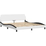  Krevet s madracem bijeli i crni 180 x 200 cm od umjetne kože | shoptok.hr