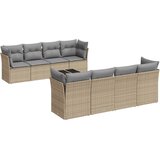  9-dijelni set vrtnih sofa s jastucima bež od poliratana | shoptok.hr