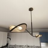  Luster na šipci LOTUS 2xE14/10W/230V crna/bež | Eponuda.com