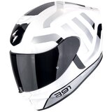 Scorpion kaciga Exo-391 arok white black silver Cene