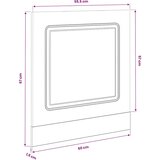  Ploča za perilicu posuđa Kalmar 60x1,5x57 cm konstruirano drvo | shoptok.hr