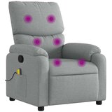  Masažni naslonjač od tkanine svjetlosivi | shoptok.hr