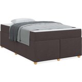  Konstrukcija postelje Temno rjava 120 x 200 cm blago | Shoptok.si
