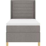 Box Spring Krevet s Madracem Taupe 100x200 cm Tkanina | shoptok.hr