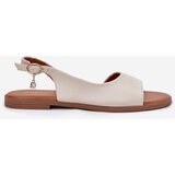 EVENTO Womens Sandals With Flat Heel Beige Weanise | shoptok.hr