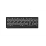 Gembird KB-UML-04 žičana tastatura SLIM sa LED pozadinskim osvetljenjem, Crna Slike