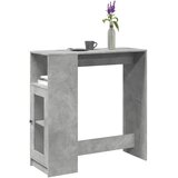 vidaXL Barska miza s policami betonsko siva 101x40x103,5 cm inž. les Cene