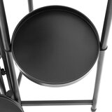springos metalni stalak za cvijeće s 5 razina, visina 78,5 cm, crni | shoptok.hr