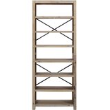  Polica za knjige sa 7 razina 80x30x200 cm masivno drvo bagrema | shoptok.hr
