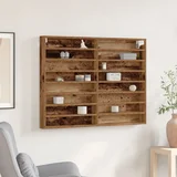 vidaXL Vitrina Stari Les Les 100 x 8.5 x 75 cm Montaža na steno