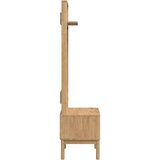  Omara za hodnik s polico FLORO Voskast rjav 50 x 40 x 158 cm, (5000155638) | Shoptok.si
