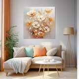  Peach fuzz paintings nežni ples cveća | različite dimenzije | ePonuda.com