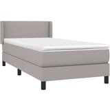  Kreveta s oprugama i madrac svjetlosivi 80x200cm tkanina | shoptok.hr
