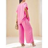 Resti Women's cotton set with short sleeves and wide trousers | Shoptok.si