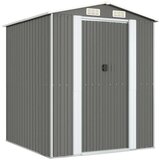 vidaXL Vrtna lopa svetlo siva 192x191x223 cm pocinkano jeklo | Shoptok.si