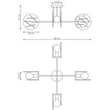  Luster na šipci FRICK 4xE27/15W/230V crni | Eponuda.com