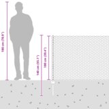 vidaXL Stožci za ograjo 5 kosov U-kanal Zelena 100 cm Jeklo | Shoptok.si