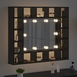  Ogledalo ormar Crni hrast 91 x 15 x 76,5 cm Konstruirano drvo | shoptok.hr